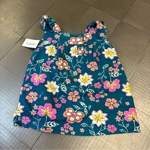 CARTERS KIDS SIZE 7 FLORAL TANK TOP GIRLS SLEEVELESS SHIRT